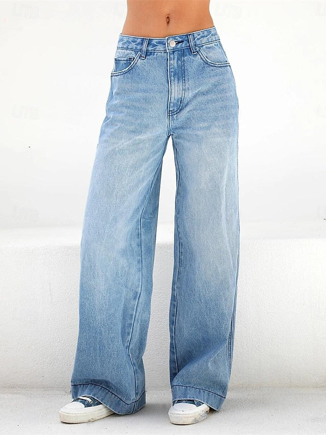 Comfort-Flex Wide Leg Jeans