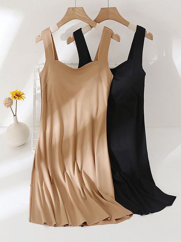 Full Length Seamless Lounge Dress with Bra