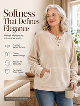 Women's Golden Velvet Sweatshirt