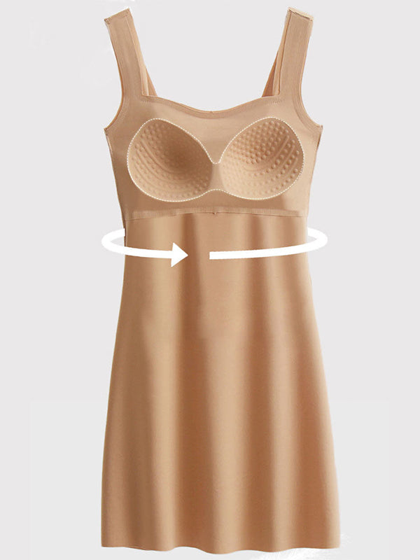 Full Length Seamless Lounge Dress with Bra