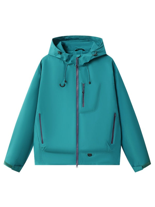 Unisex Lightweight Hiking Jacket – Waterproof, Hooded & Packable