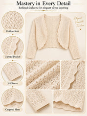 Women's Cropped Cardigan