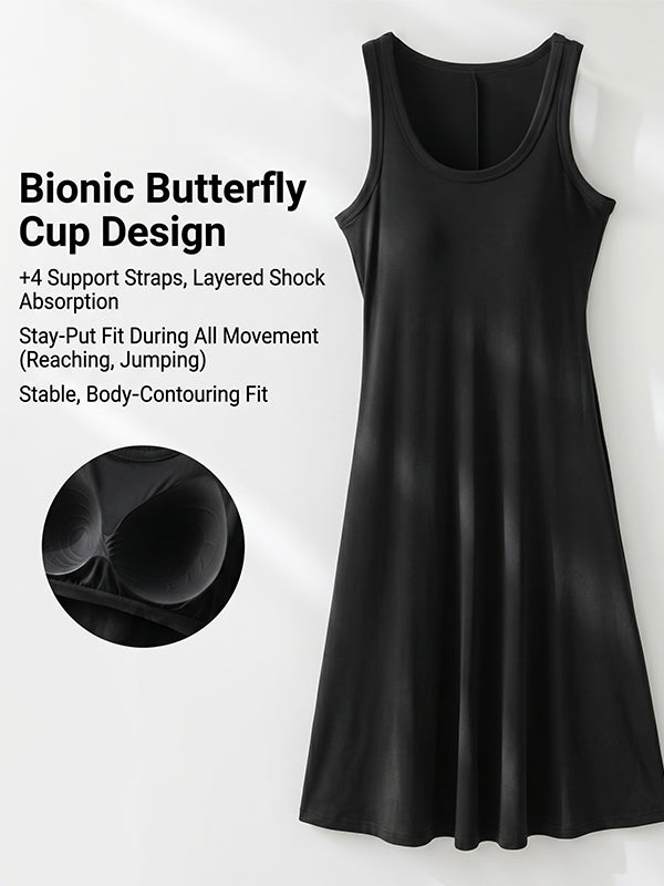 Built-in bra cooling-feel dress