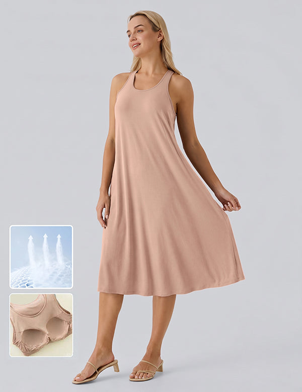 Loose Camisole Dress with Built-in Bra
