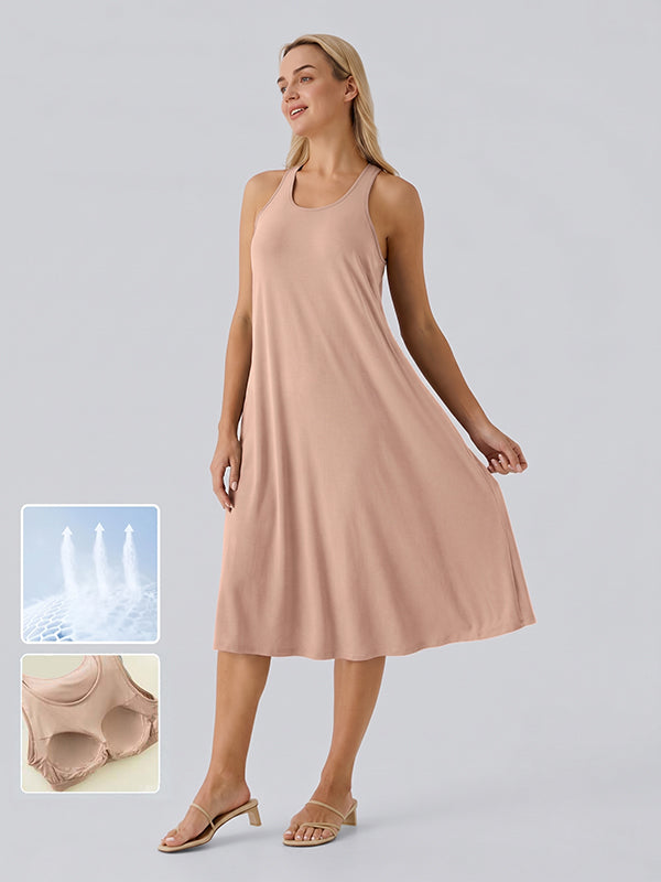 Loose Camisole Dress with Built-in Bra