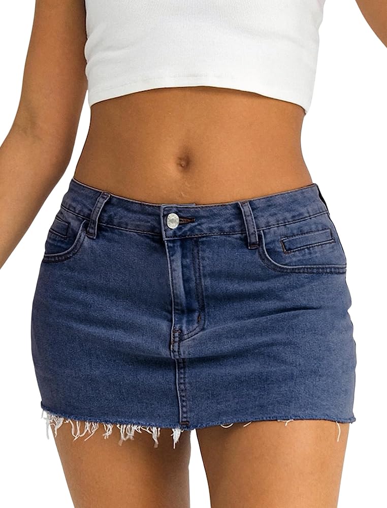 Y2K Mid Low Rise Corduroy A Line Mini Skirt