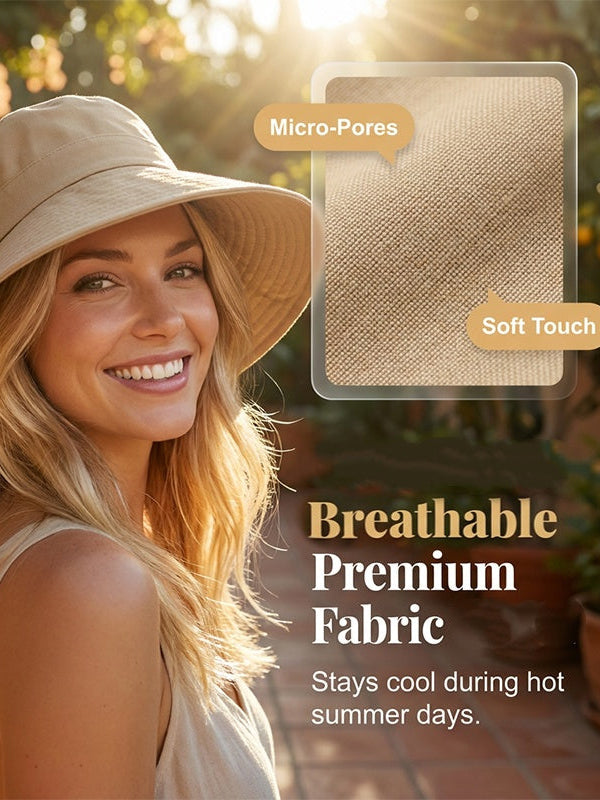 Women's Bow-Tie Wide-Brimmed Sun Hat