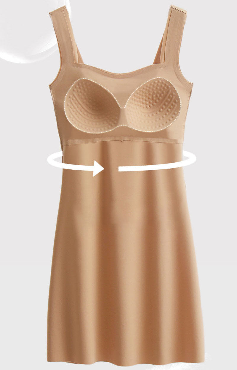 Full Length Seamless Lounge Dress with Bra