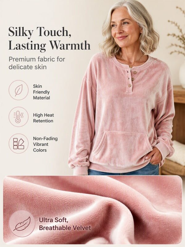 Women's Golden Velvet Sweatshirt