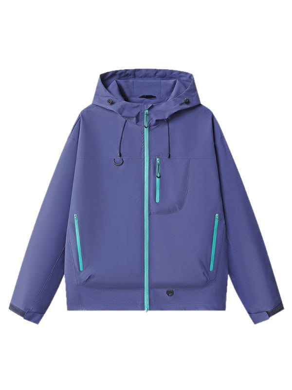 Unisex Lightweight Hiking Jacket – Waterproof, Hooded & Packable