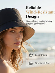Women's Bow-Tie Wide-Brimmed Sun Hat
