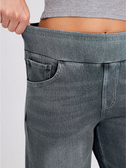High Waisted Stretchy Denim Pants