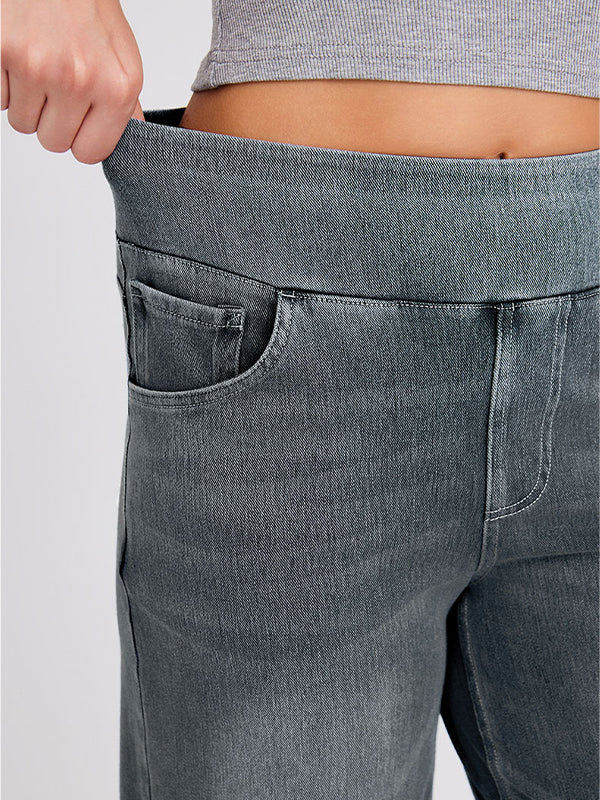 High Waisted Stretchy Denim Pants