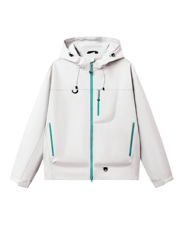 Unisex Lightweight Hiking Jacket – Waterproof, Hooded & Packable