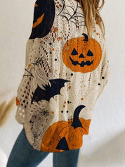 Halloween Loose Fit Batwing Knit Sweater