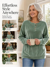 Women's Golden Velvet Sweatshirt