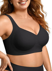 Womens Wireless Jelly Comfort Bra Full Supportive
