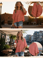 Women's Casual Crewneck Half Sleeve T-Shirts