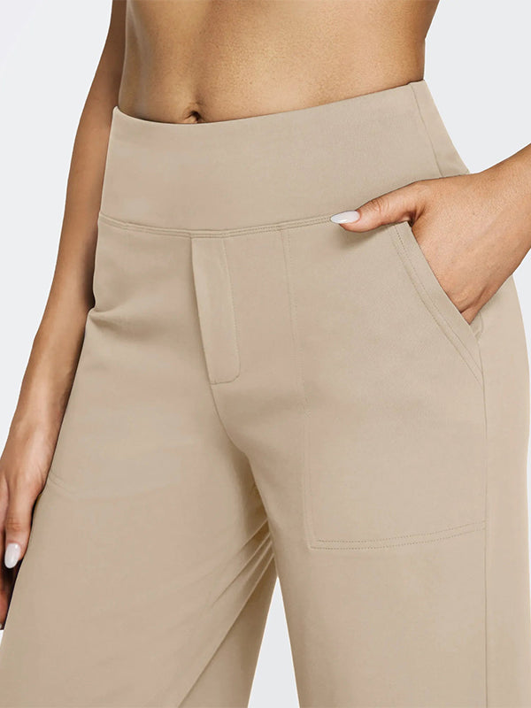 Loose High-Waist Stretch Casual Pants