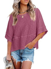 Women's Casual Crewneck Half Sleeve T-Shirts