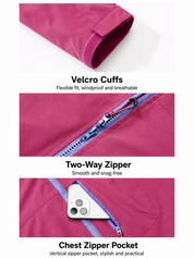 Unisex Lightweight Hiking Jacket – Waterproof, Hooded & Packable