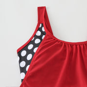 Tankini Swimsuit Set with Adjustable Sides