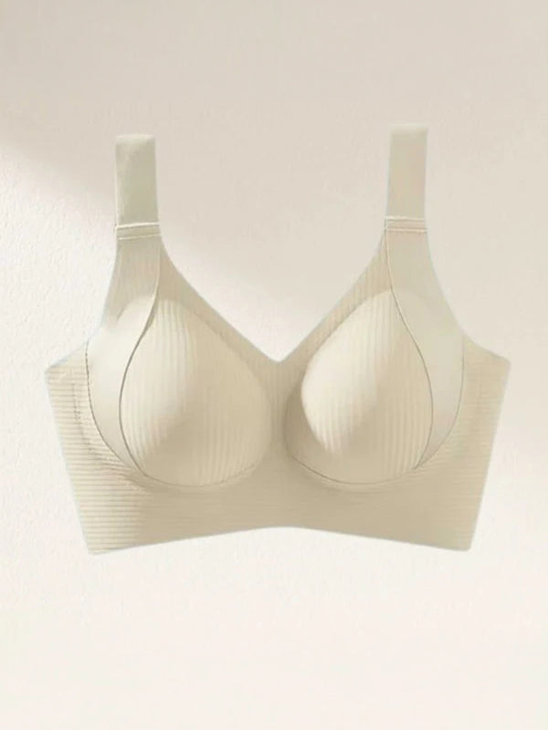 Comfortable Ribbed Wire-Free Support Bra