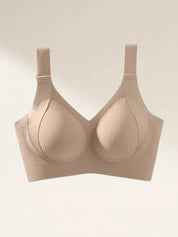 Comfortable Ribbed Wire-Free Support Bra