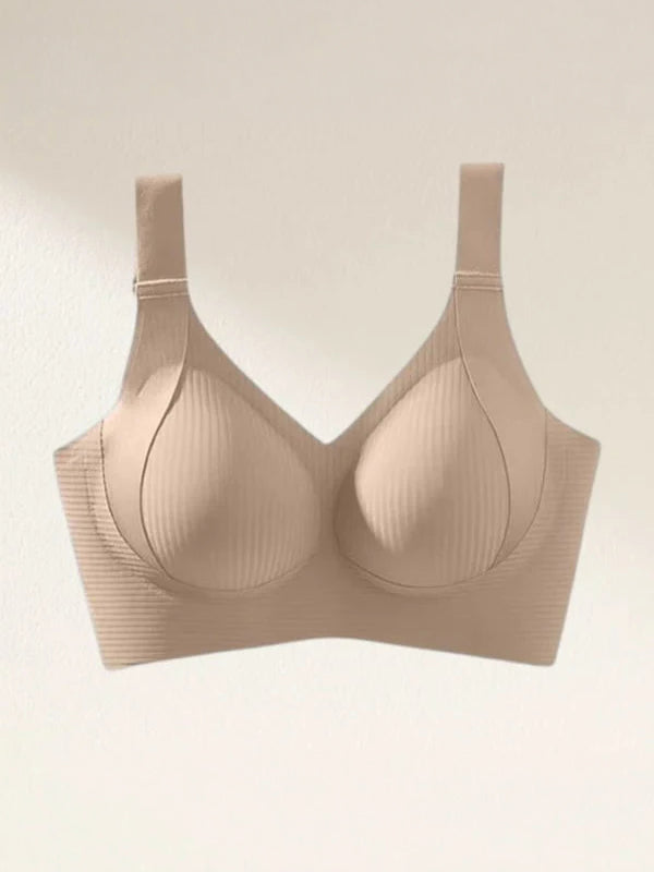 Comfortable Ribbed Wire-Free Support Bra