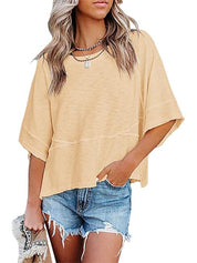 Women's Casual Crewneck Half Sleeve T-Shirts