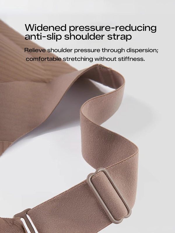 Comfortable Ribbed Wire-Free Support Bra