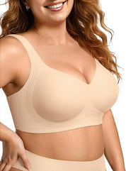 Womens Wireless Jelly Comfort Bra Full Supportive