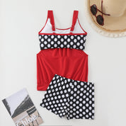 Tankini Swimsuit Set with Adjustable Sides