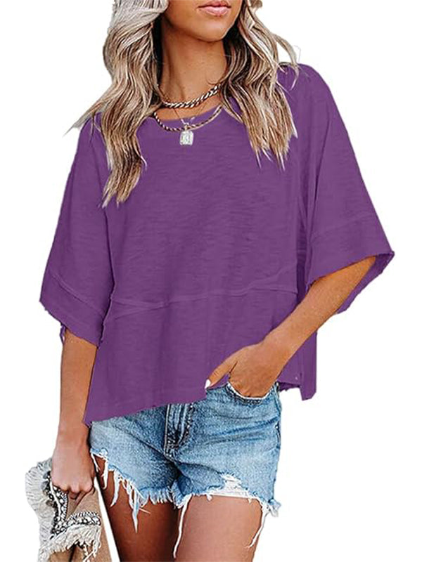 Women's Casual Crewneck Half Sleeve T-Shirts