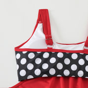 Tankini Swimsuit Set with Adjustable Sides