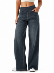 High Waisted Stretchy Denim Pants