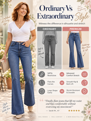 Women Classic Flared Denim Pants