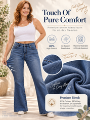 Women Classic Flared Denim Pants
