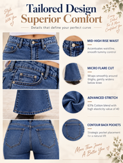 Women Classic Flared Denim Pants