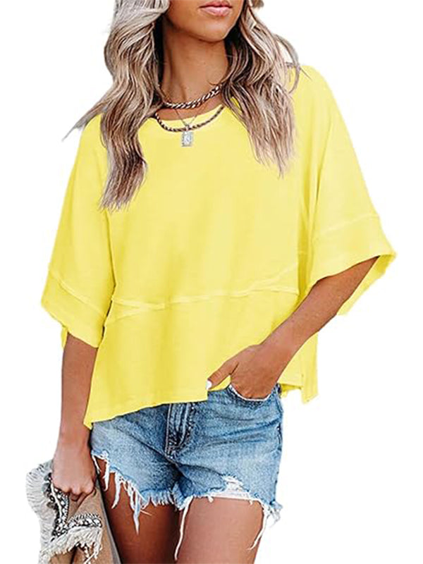 Women's Casual Crewneck Half Sleeve T-Shirts