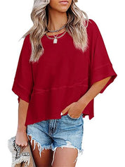 Women's Casual Crewneck Half Sleeve T-Shirts