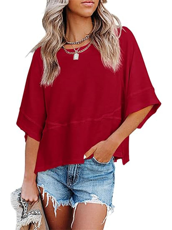 Women's Casual Crewneck Half Sleeve T-Shirts