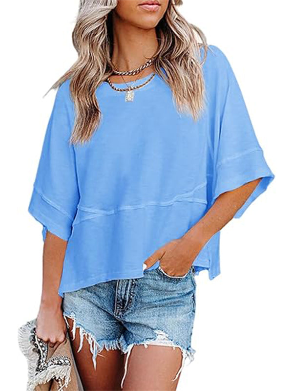 Women's Casual Crewneck Half Sleeve T-Shirts