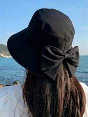 Women's Bow-Tie Wide-Brimmed Sun Hat