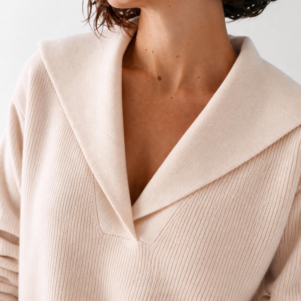 Classic Lapel V-Neck