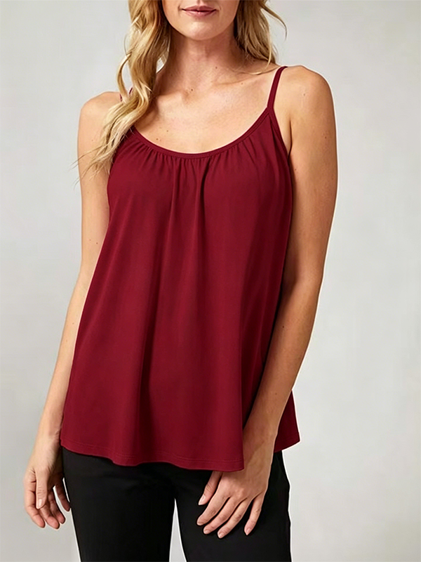 Built-in Bra Cool Flowy Cami Top