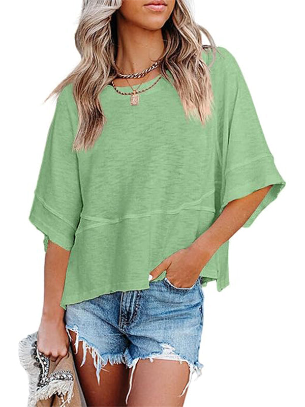 Women's Casual Crewneck Half Sleeve T-Shirts
