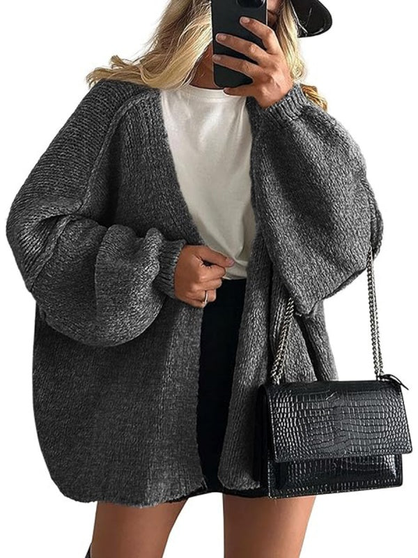 Women's Open Front Oversized Cardigan Sweaters
