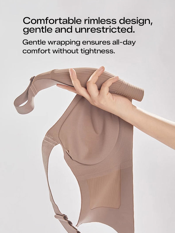 Comfortable Ribbed Wire-Free Support Bra