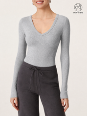 Essential V-neck Slimming Bra Top